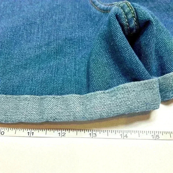 Shein Jean Shorts Embroidered Denim Plus Size 4XL Summer Festival Women's Summer - Picture 4 of 10